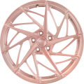 High quality 6061 aluminum alloy custom forged car wheels 5 holes Brush gold rim